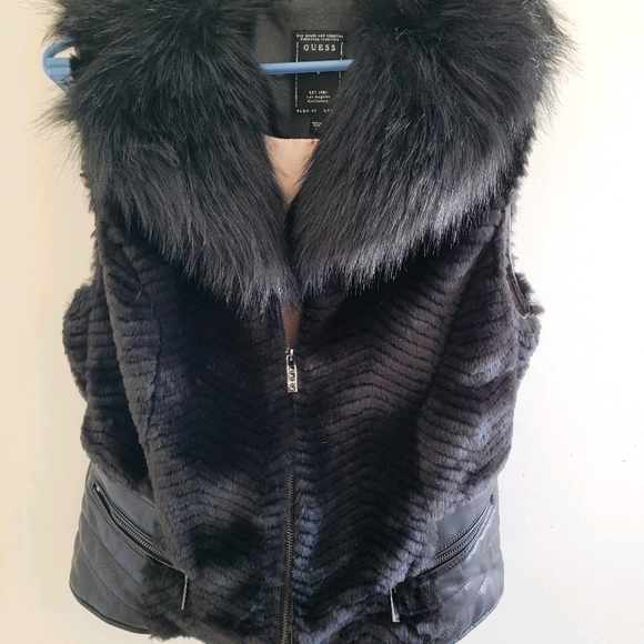 Guess Jackets & Blazers - Guess faux fur vest